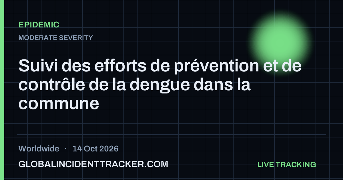Epidemic incident in worldwide on 14 October 2026 — Global Incident Tracker report card