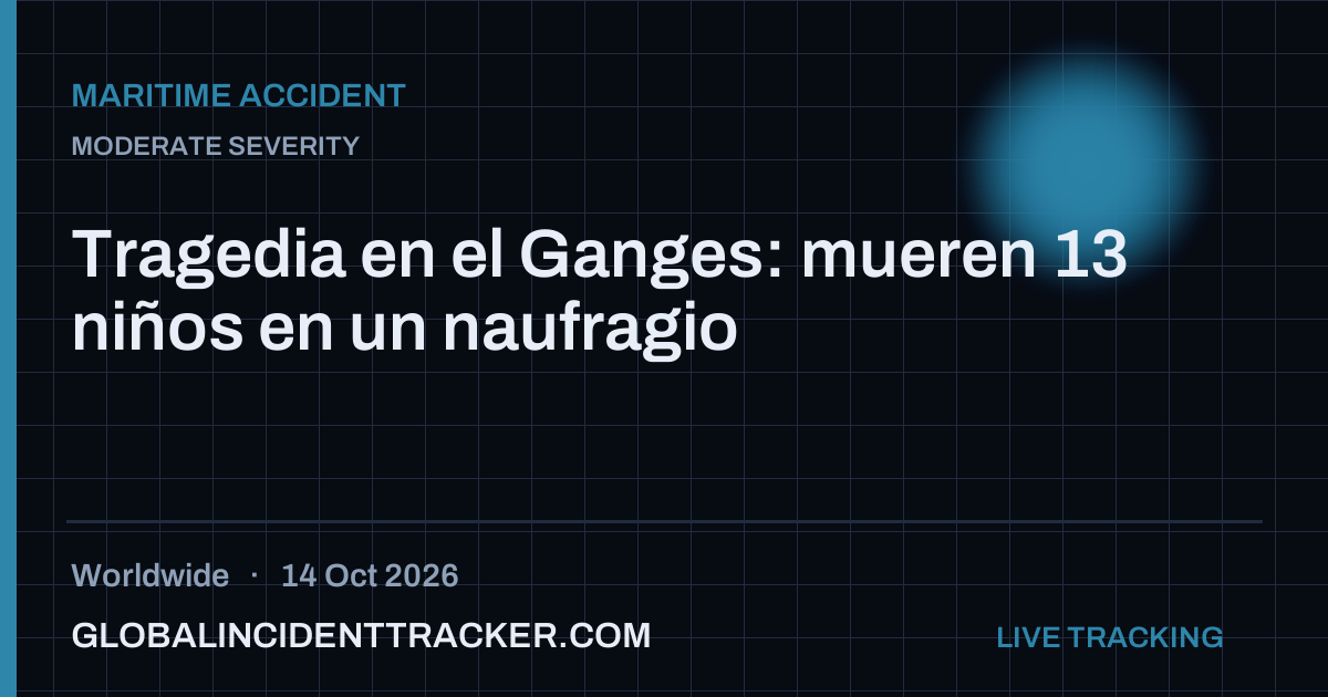 Maritime Accident incident in worldwide on 14 October 2026 — Global Incident Tracker report card