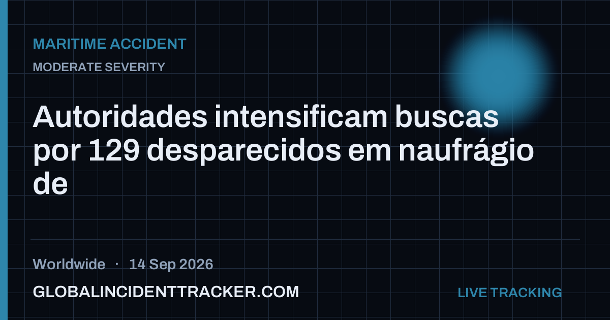 Maritime Accident incident in worldwide on 14 September 2026 — Global Incident Tracker report card