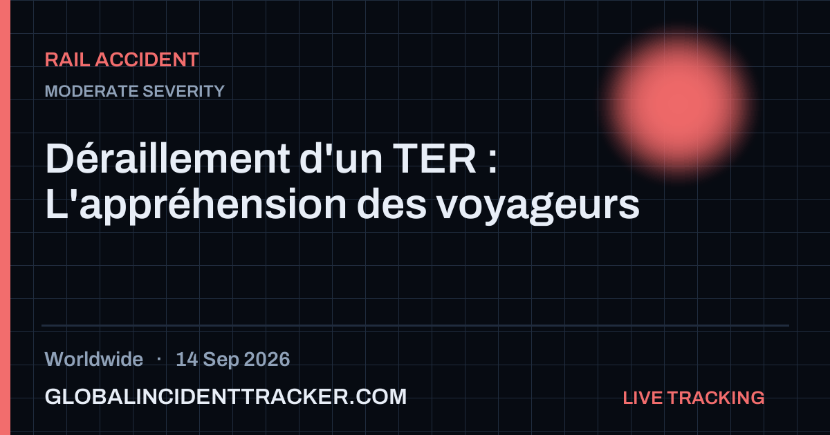 Rail Accident incident in worldwide on 14 September 2026 — Global Incident Tracker report card