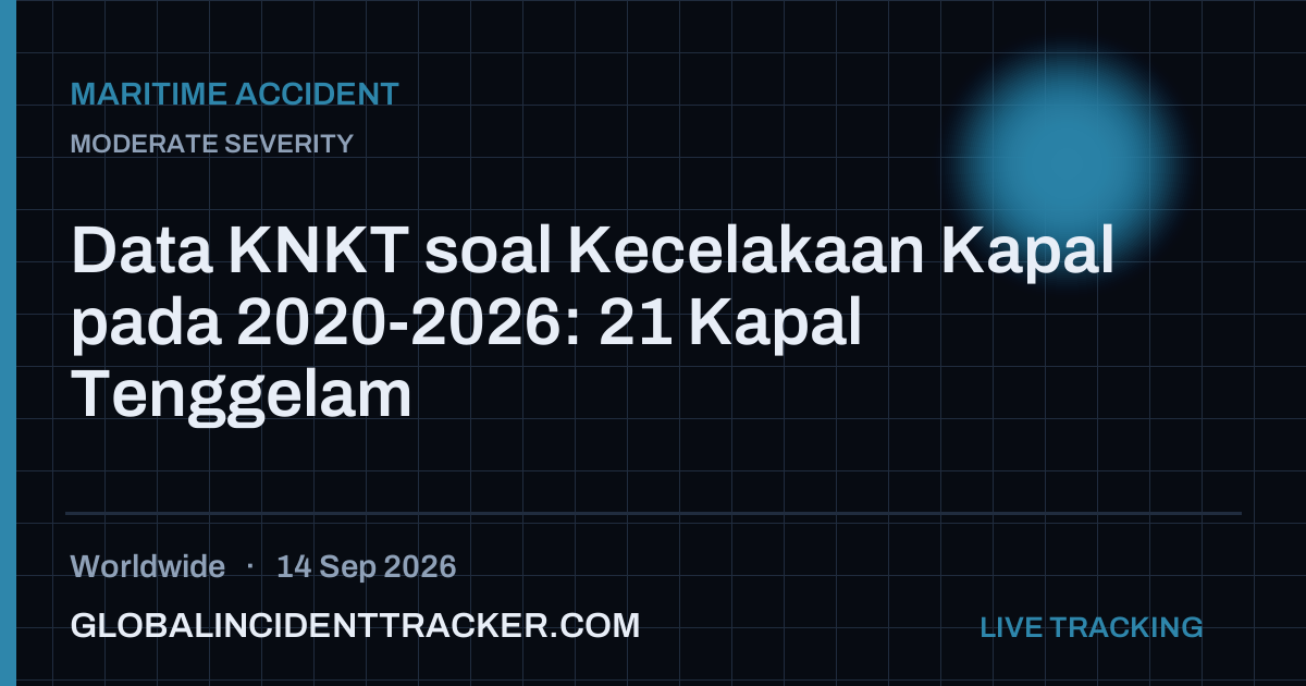 Maritime Accident incident in worldwide on 14 September 2026 — Global Incident Tracker report card