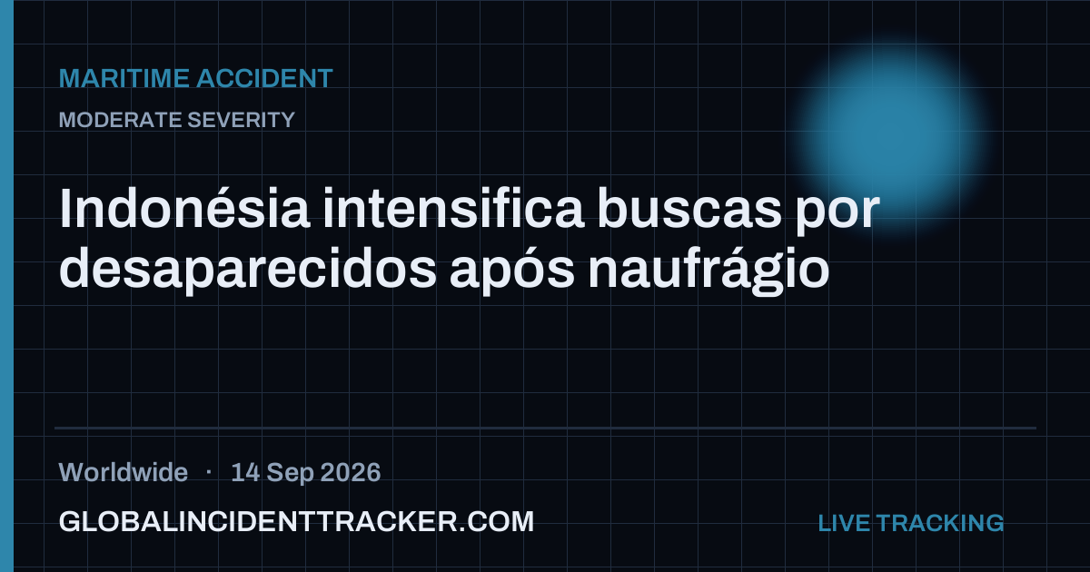 Maritime Accident incident in worldwide on 14 September 2026 — Global Incident Tracker report card