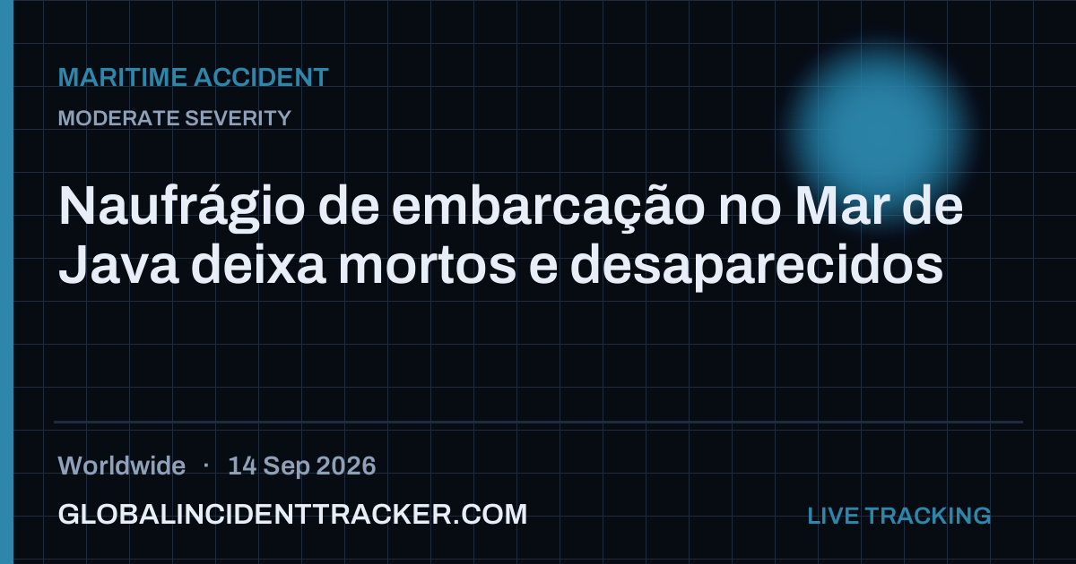 Maritime Accident incident in worldwide on 14 September 2026 — Global Incident Tracker report card