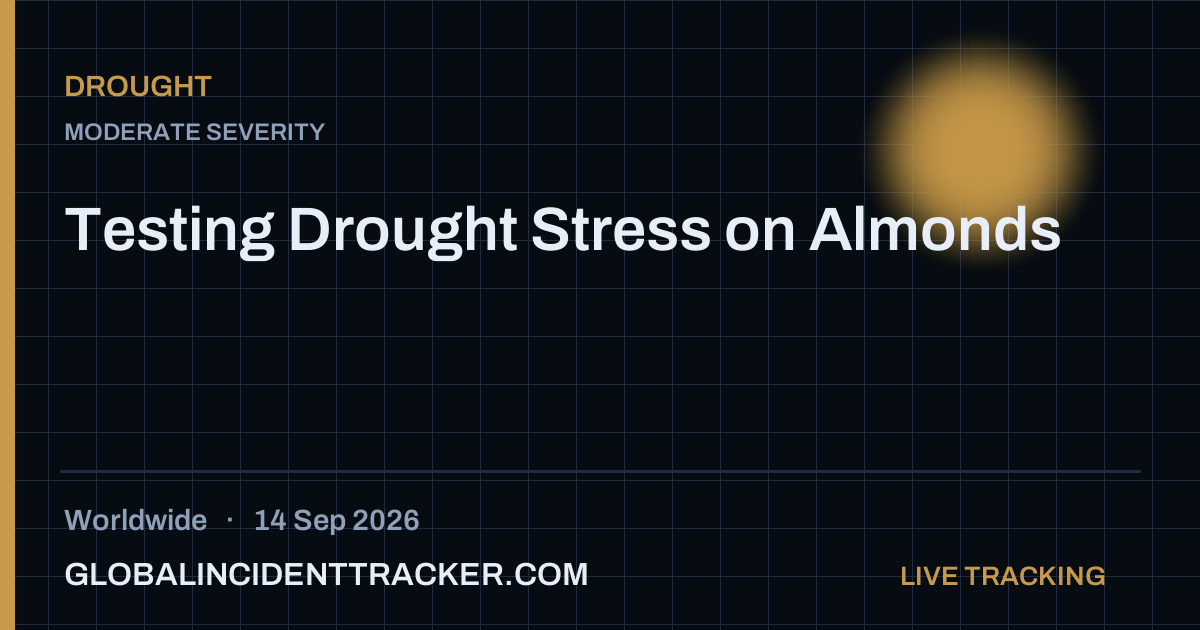 Drought incident in worldwide on 14 September 2026 — Global Incident Tracker report card