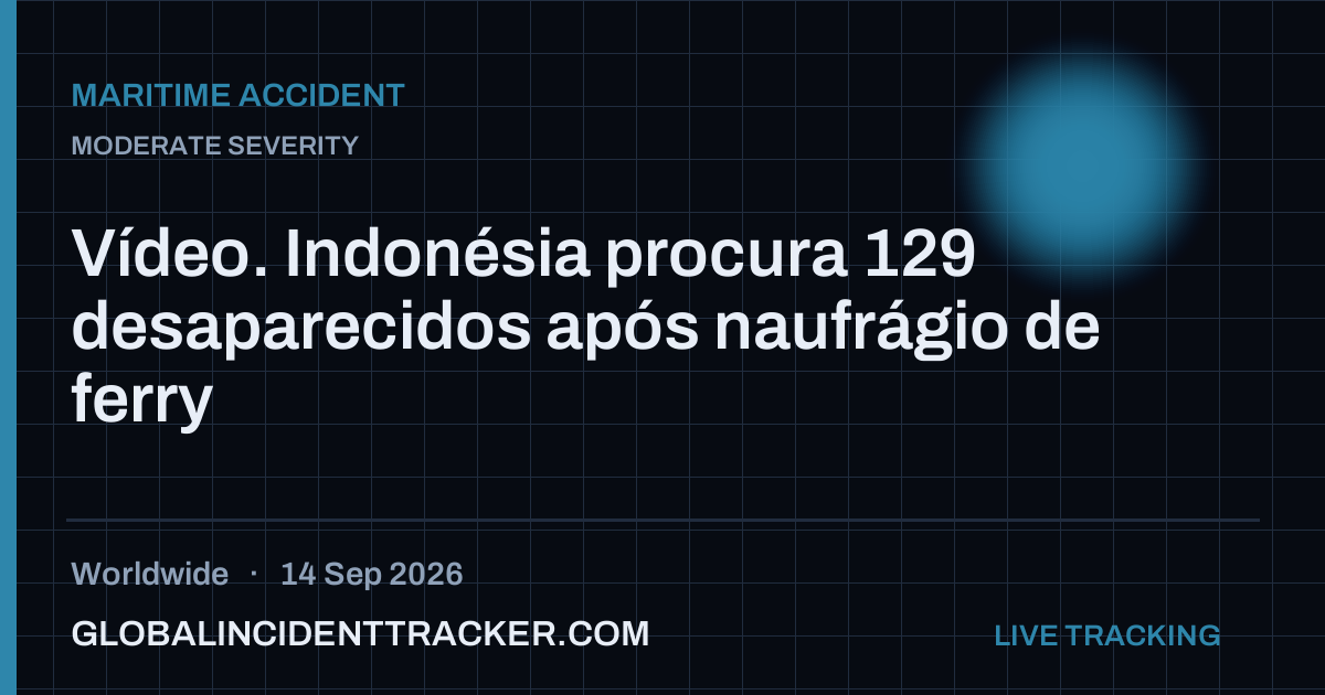 Maritime Accident incident in worldwide on 14 September 2026 — Global Incident Tracker report card