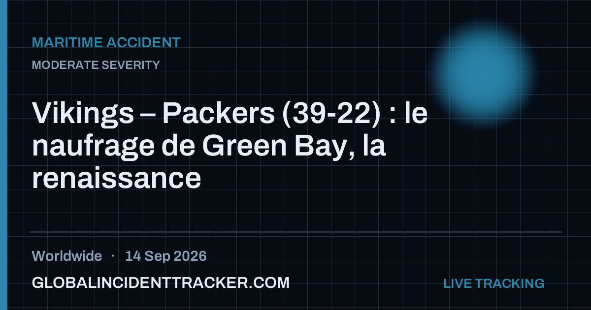 Maritime Accident incident in worldwide on 14 September 2026 — Global Incident Tracker report card