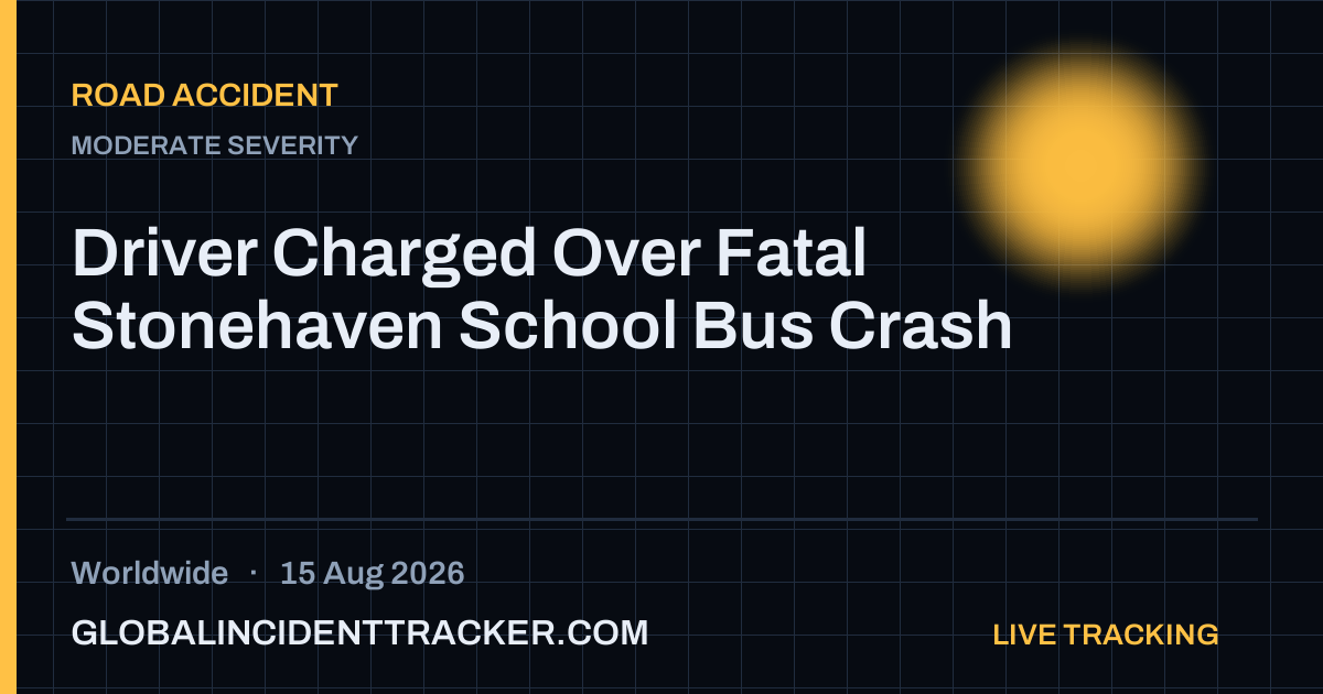 Road Accident incident in worldwide on 15 August 2026 — Global Incident Tracker report card