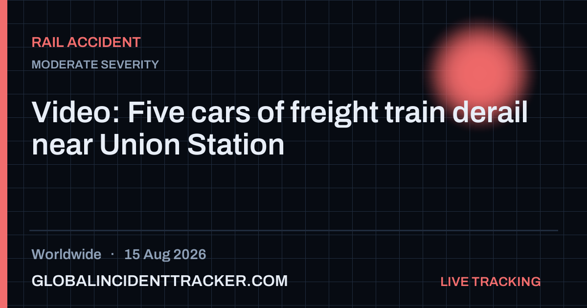 Rail Accident incident in worldwide on 15 August 2026 — Global Incident Tracker report card