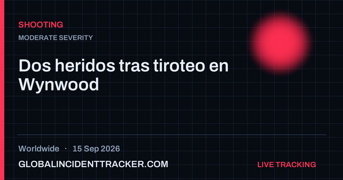 Shooting incident in worldwide on 15 September 2026 — Global Incident Tracker report card