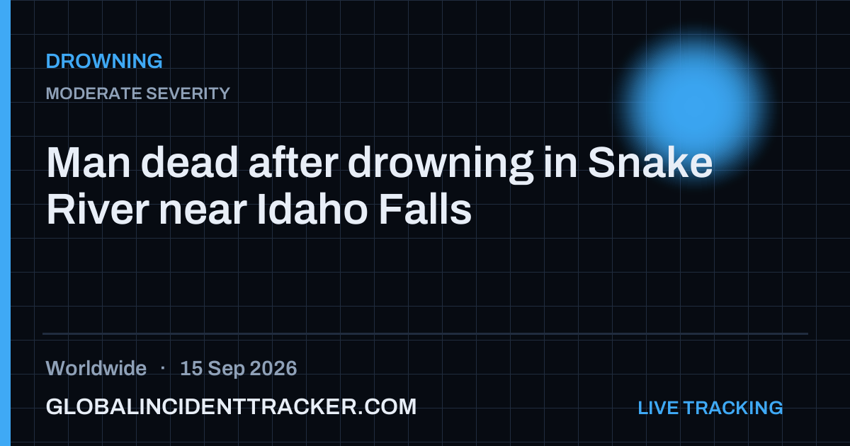 Drowning incident in worldwide on 15 September 2026 — Global Incident Tracker report card