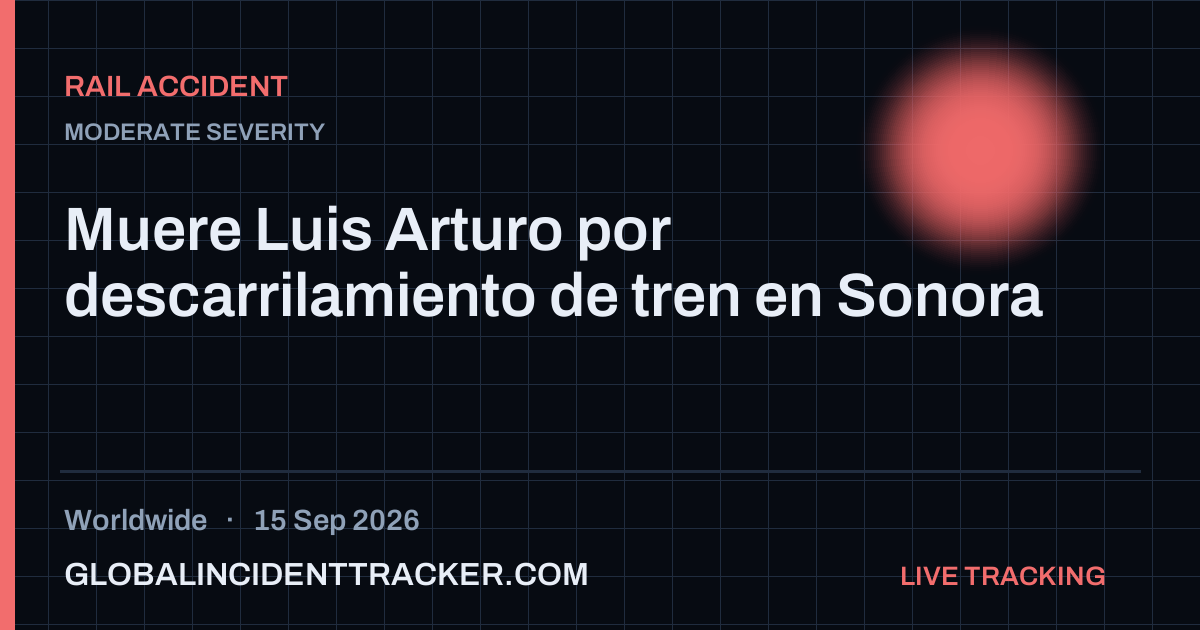 Rail Accident incident in worldwide on 15 September 2026 — Global Incident Tracker report card