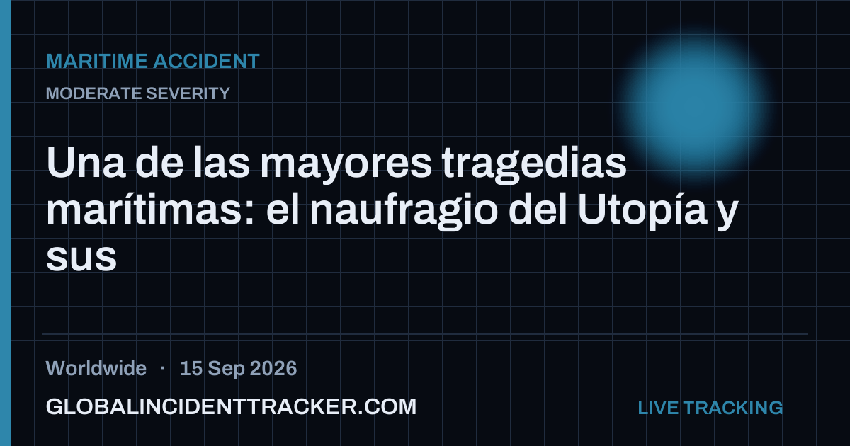 Maritime Accident incident in worldwide on 15 September 2026 — Global Incident Tracker report card
