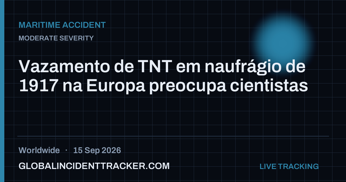 Maritime Accident incident in worldwide on 15 September 2026 — Global Incident Tracker report card