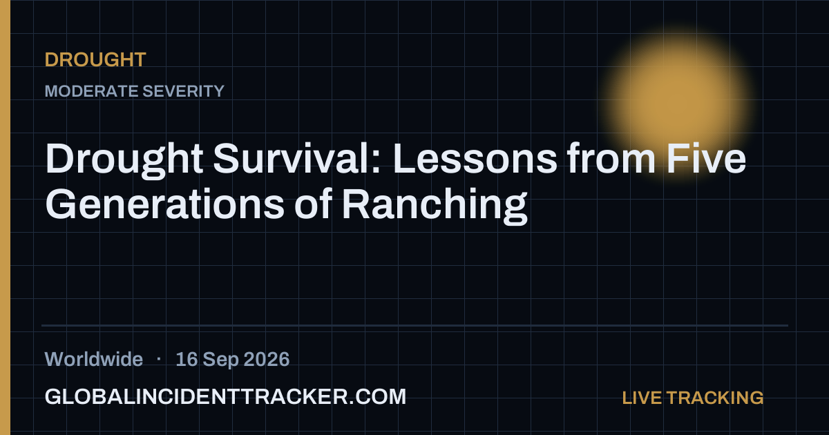 Drought incident in worldwide on 16 September 2026 — Global Incident Tracker report card