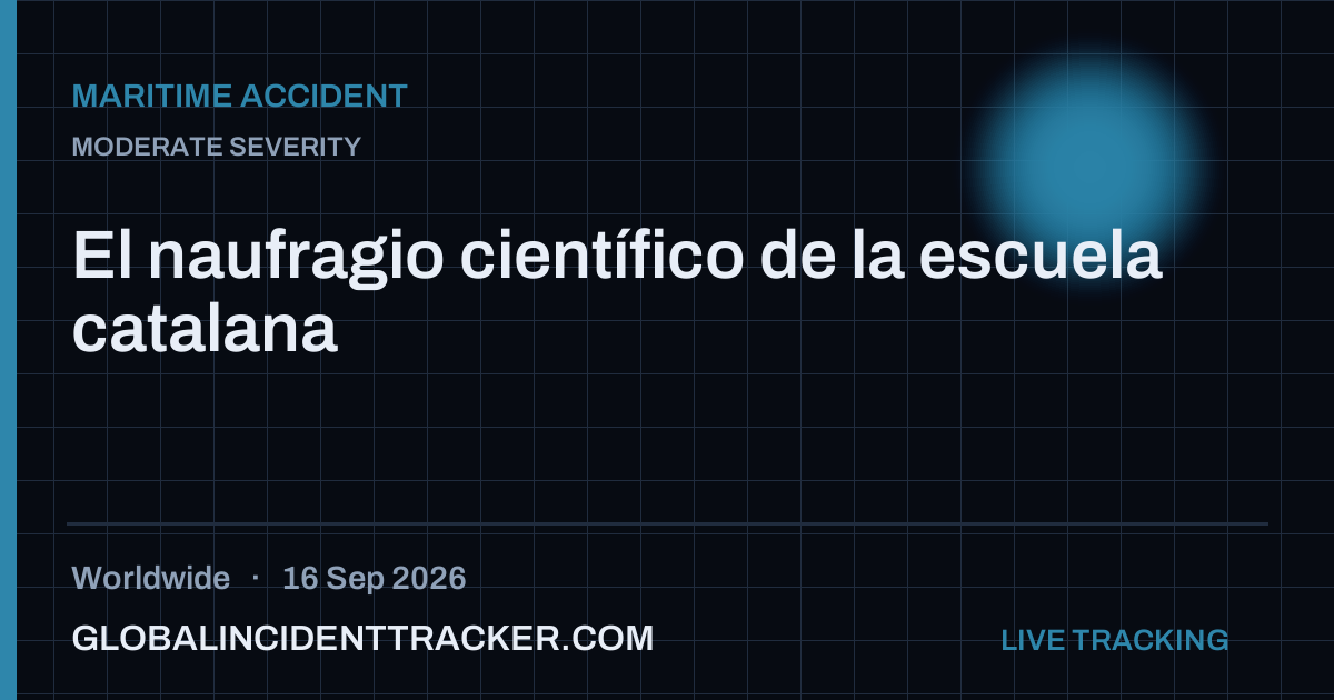 Maritime Accident incident in worldwide on 16 September 2026 — Global Incident Tracker report card