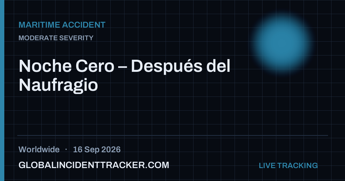 Maritime Accident incident in worldwide on 16 September 2026 — Global Incident Tracker report card