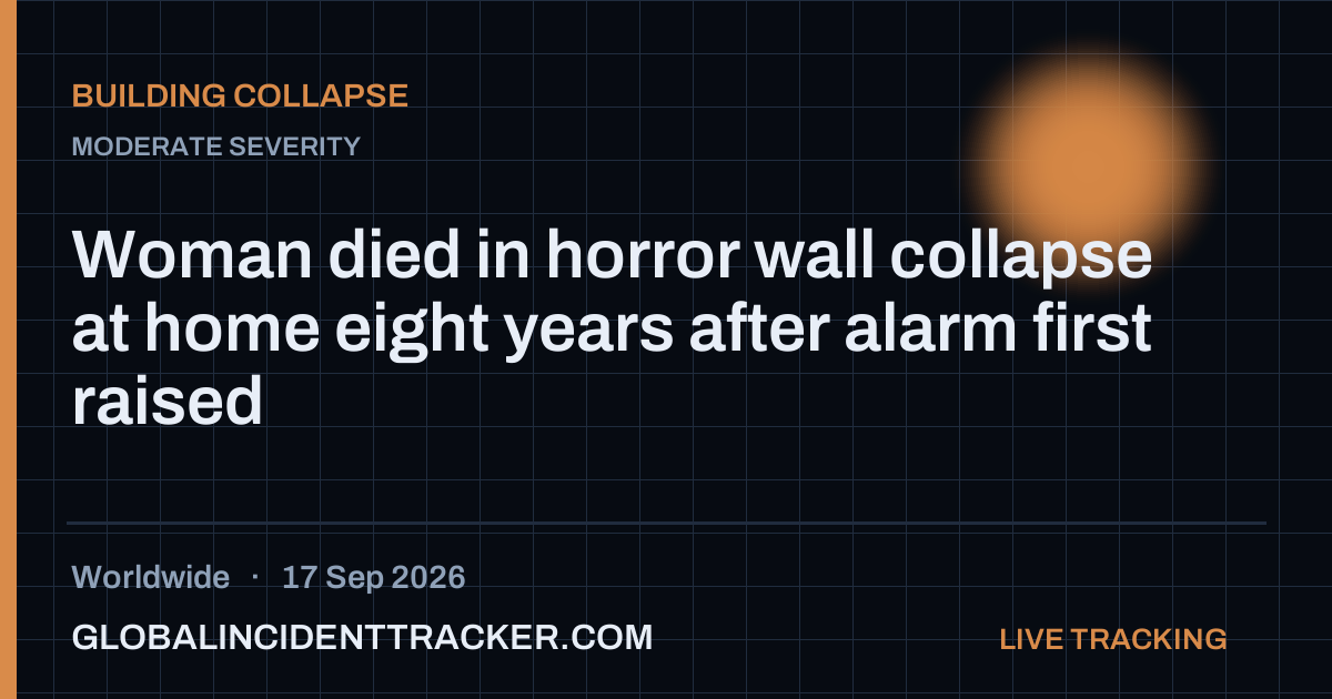 Building Collapse incident in worldwide on 17 September 2026 — Global Incident Tracker report card