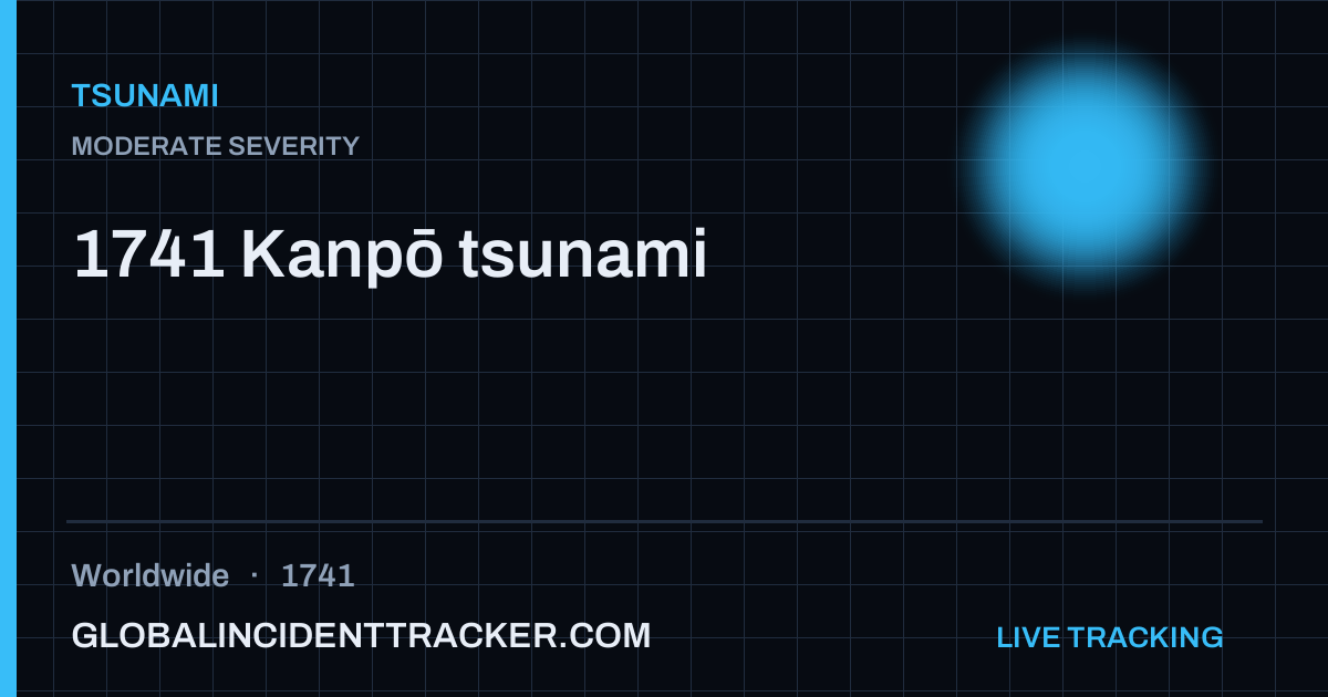 1741 Kanpō tsunami (1741) — Tsunami