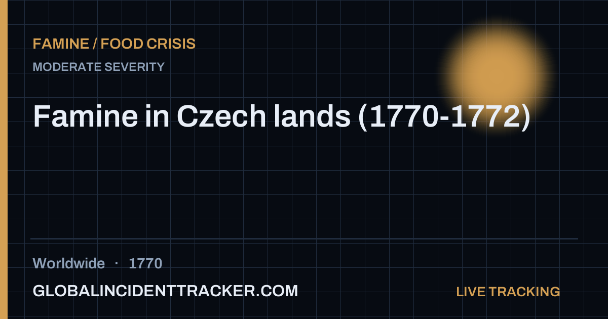 Famine in Czech lands (1770-1772) (1770) — Famine / Food Crisis