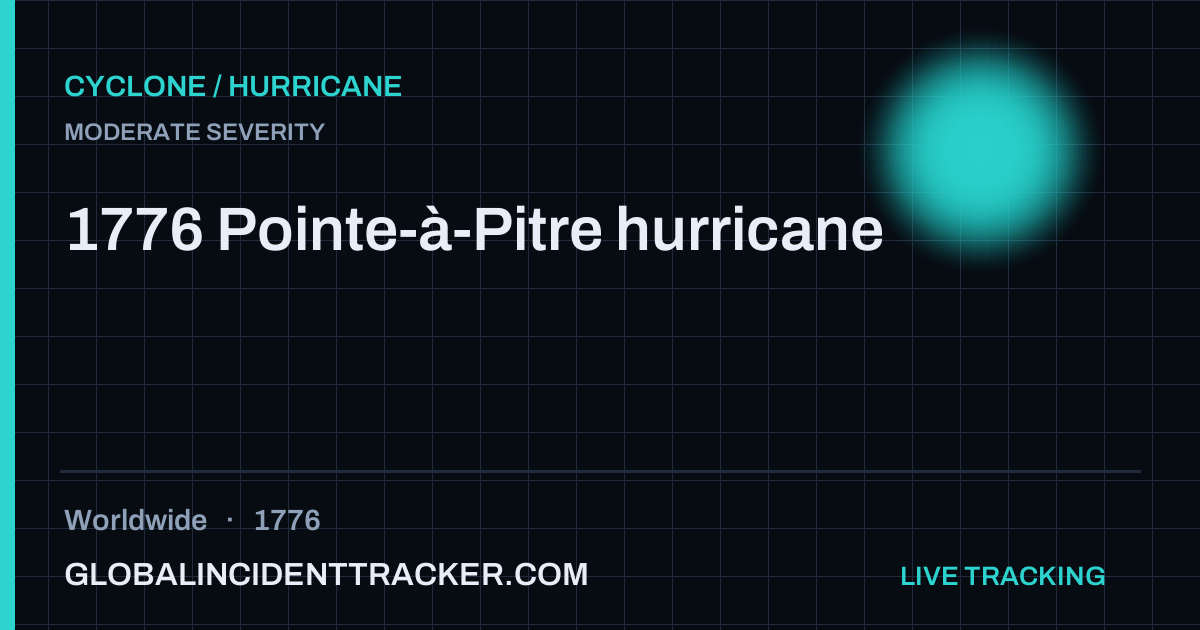 1776 Pointe-à-Pitre hurricane (1776) — Cyclone / Hurricane