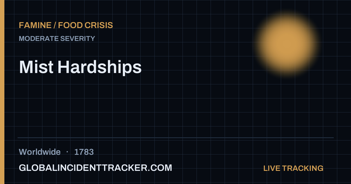Mist Hardships (1783) — Famine / Food Crisis