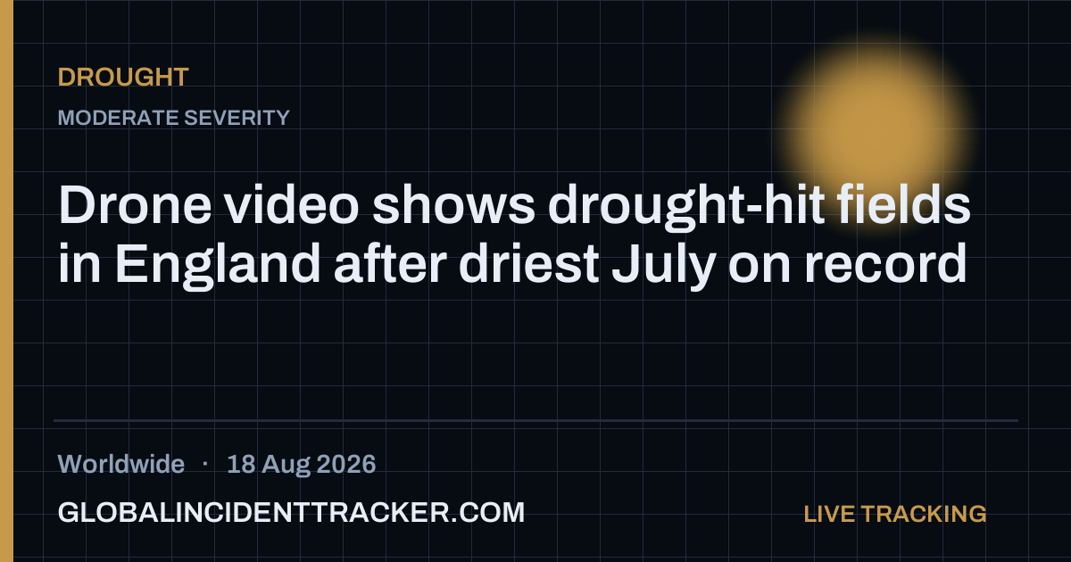 Drought incident in worldwide on 18 August 2026 — Global Incident Tracker report card
