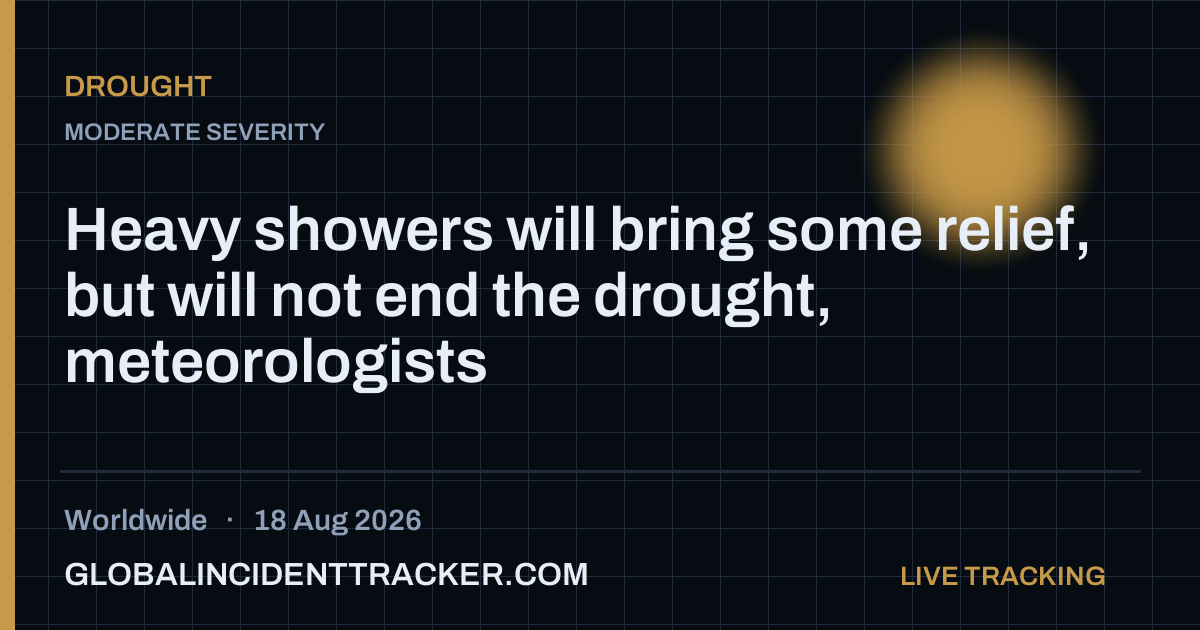 Drought incident in worldwide on 18 August 2026 — Global Incident Tracker report card