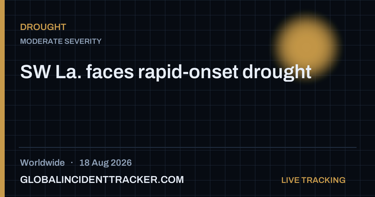 Drought incident in worldwide on 18 August 2026 — Global Incident Tracker report card