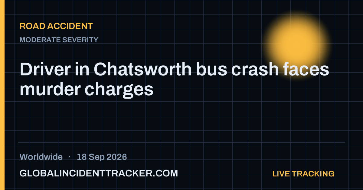 Road Accident incident in worldwide on 18 September 2026 — Global Incident Tracker report card