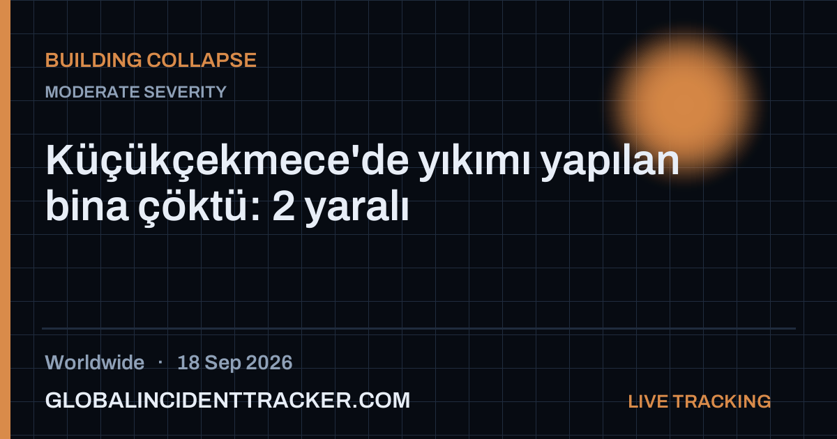 Building Collapse incident in worldwide on 18 September 2026 — Global Incident Tracker report card