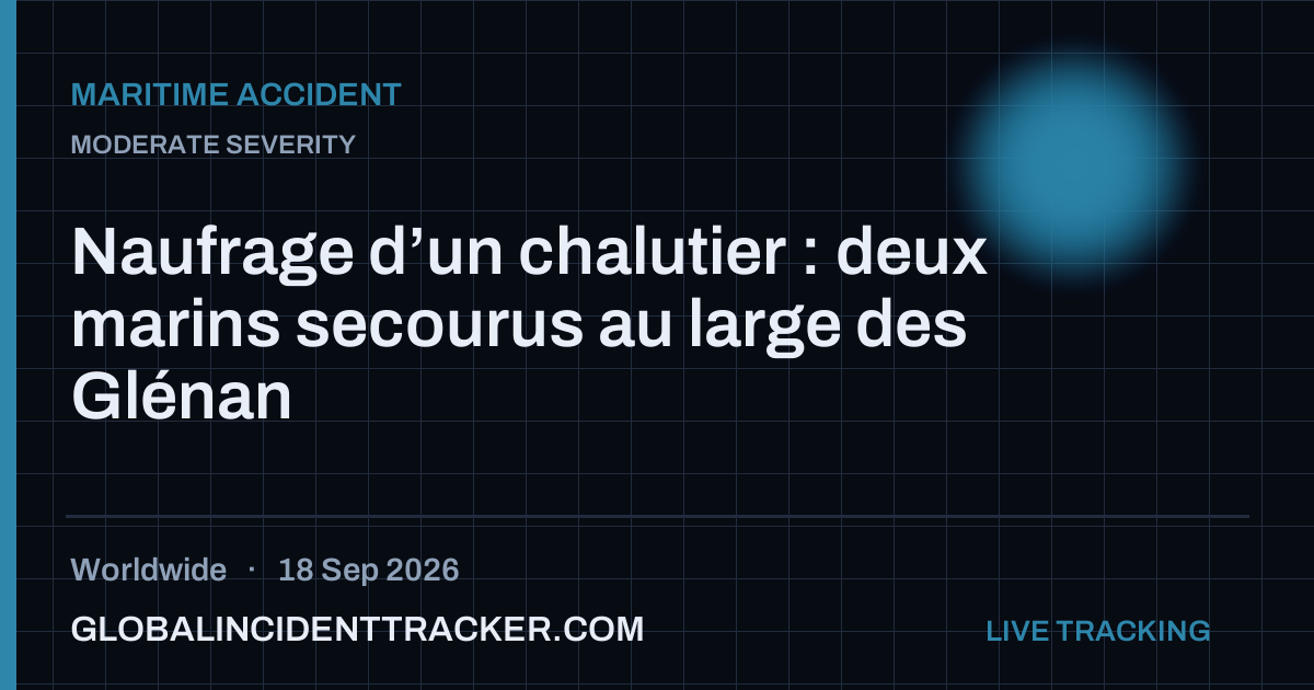 Maritime Accident incident in worldwide on 18 September 2026 — Global Incident Tracker report card
