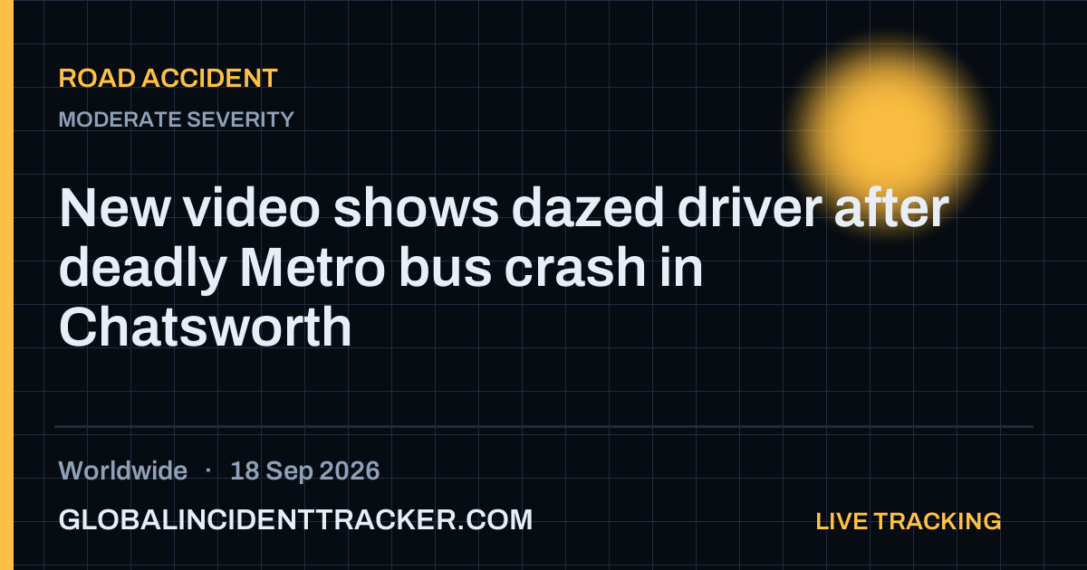 Road Accident incident in worldwide on 18 September 2026 — Global Incident Tracker report card