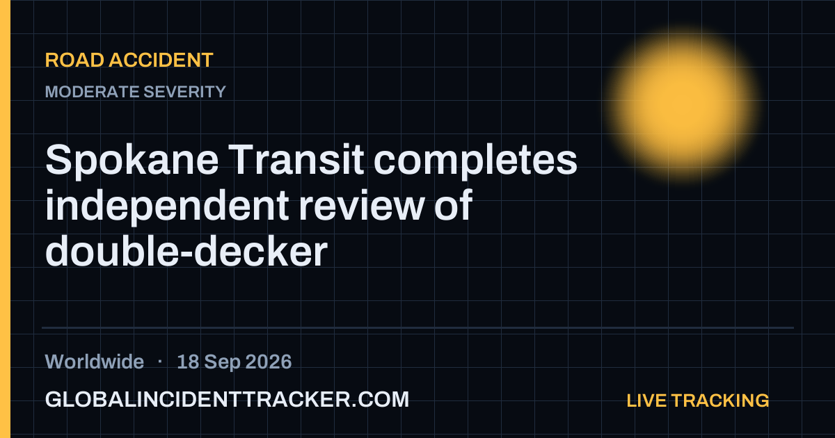 Road Accident incident in worldwide on 18 September 2026 — Global Incident Tracker report card