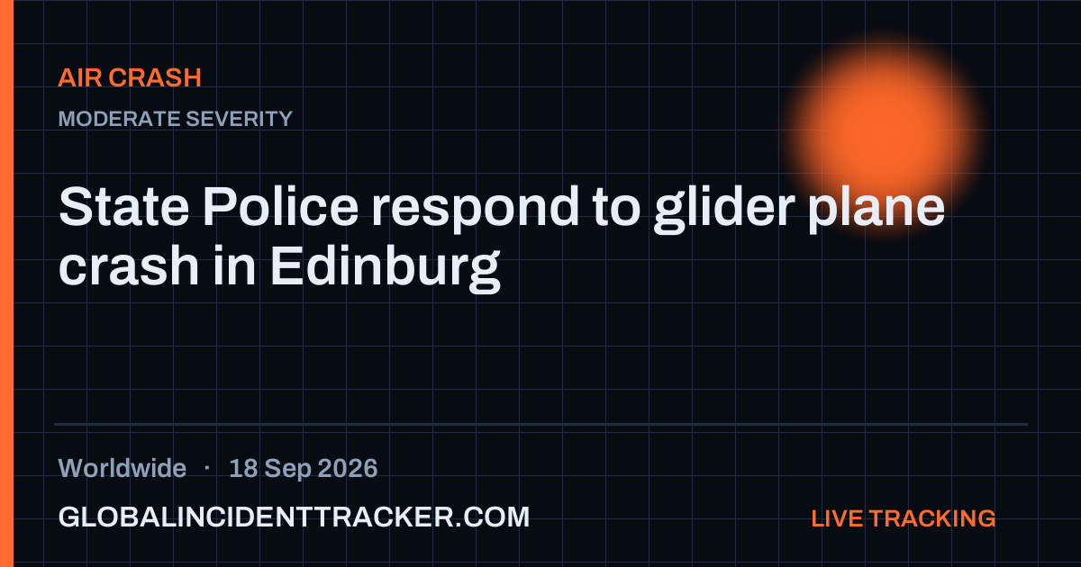 Air Crash incident in worldwide on 18 September 2026 — Global Incident Tracker report card