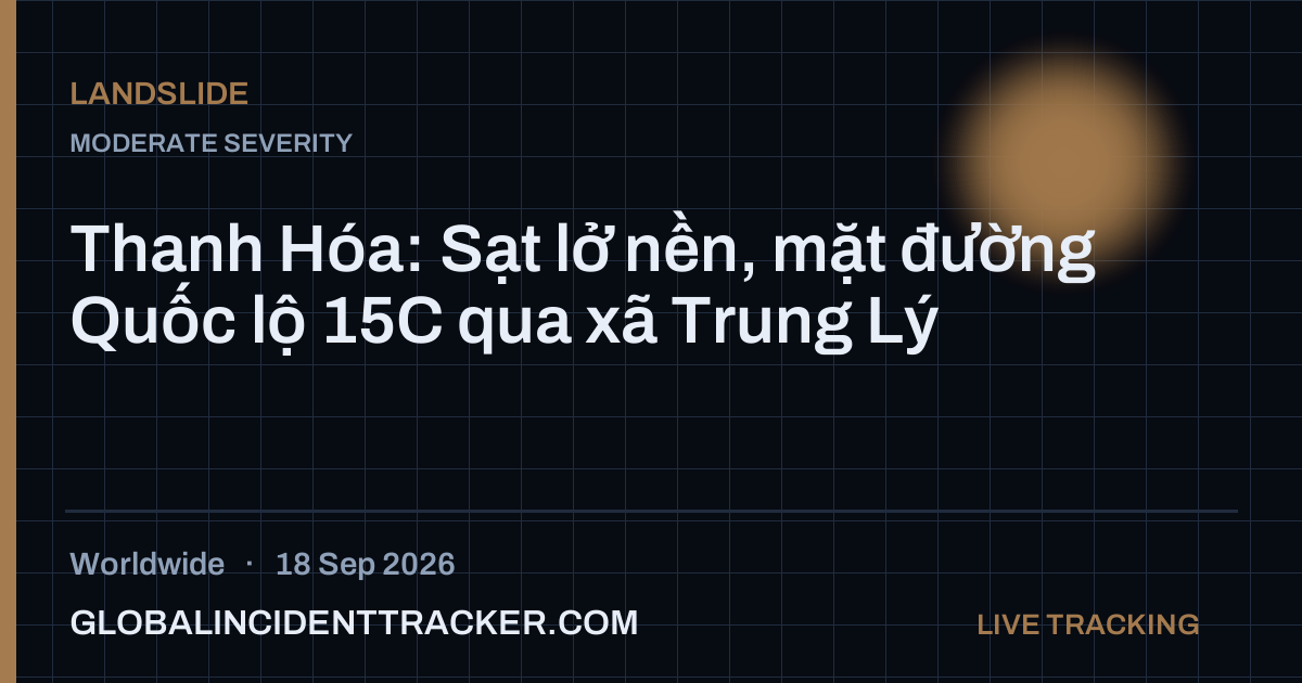Landslide incident in worldwide on 18 September 2026 — Global Incident Tracker report card
