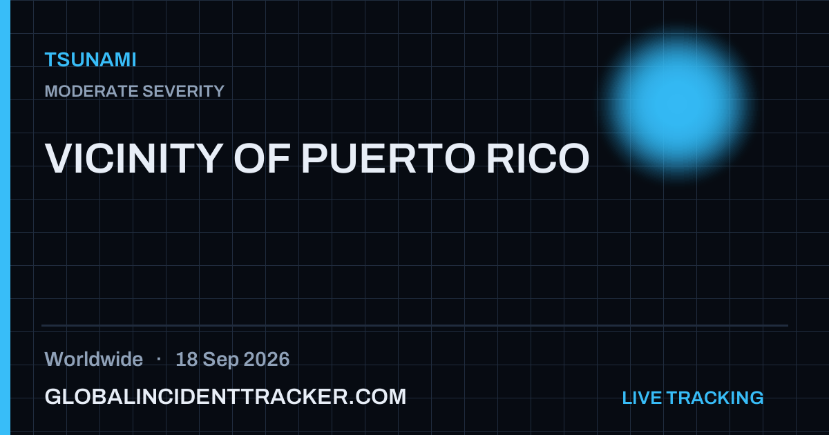 Tsunami incident in worldwide on 18 September 2026 — Global Incident Tracker report card