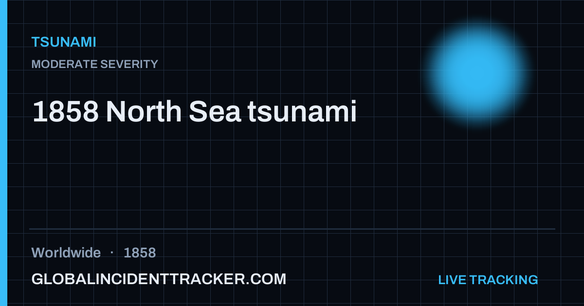 1858 North Sea tsunami (1858) — Tsunami