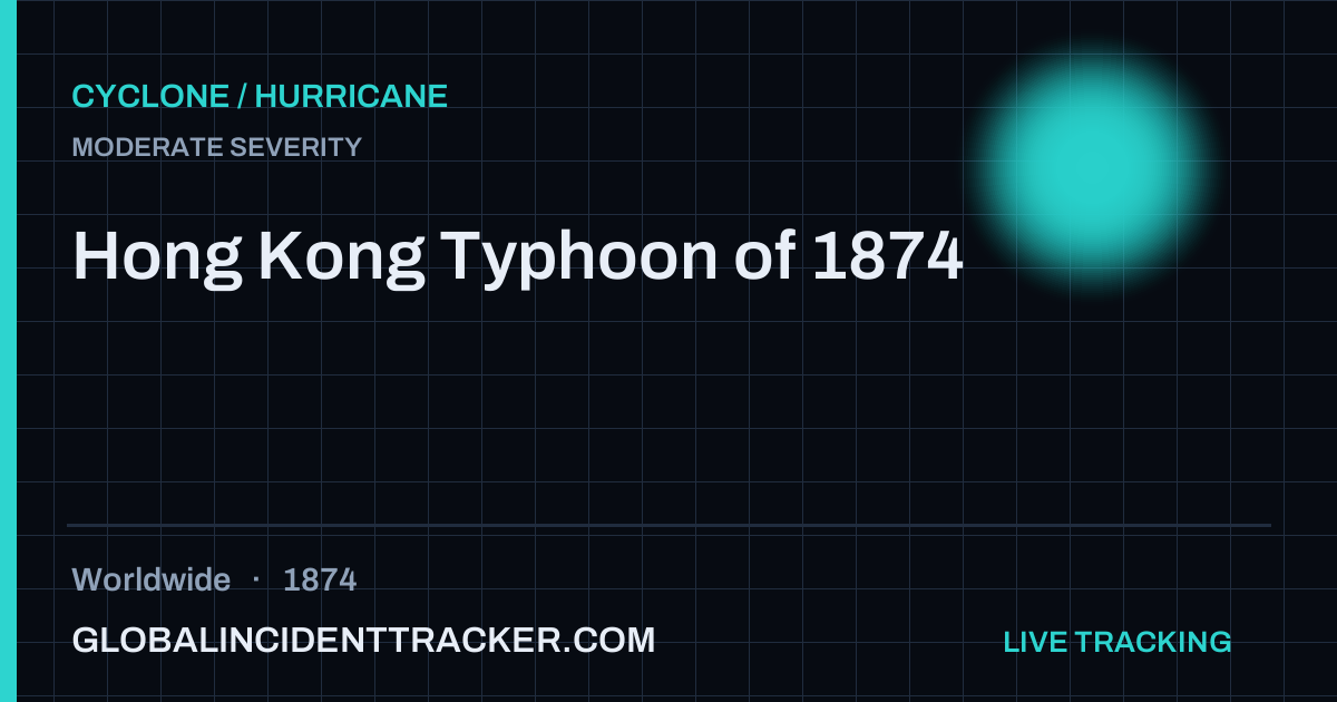 Hong Kong Typhoon of 1874 (1874) — Cyclone / Hurricane
