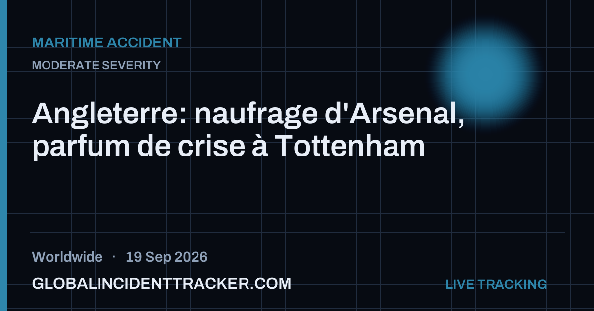 Maritime Accident incident in worldwide on 19 September 2026 — Global Incident Tracker report card