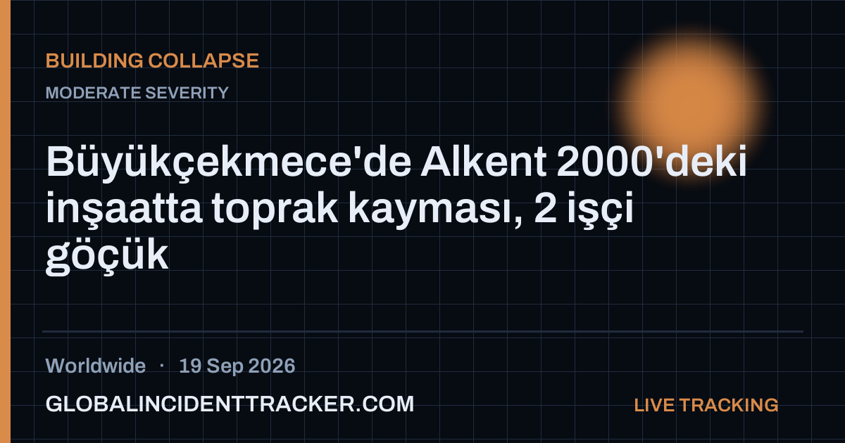 Building Collapse incident in worldwide on 19 September 2026 — Global Incident Tracker report card