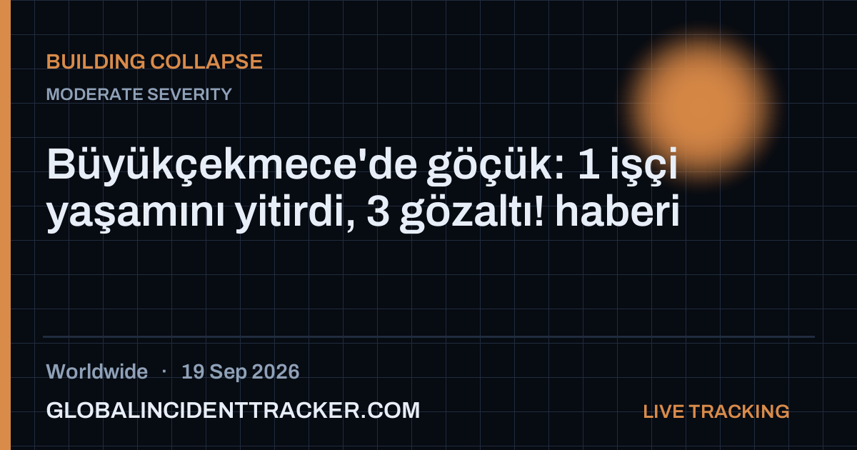 Building Collapse incident in worldwide on 19 September 2026 — Global Incident Tracker report card