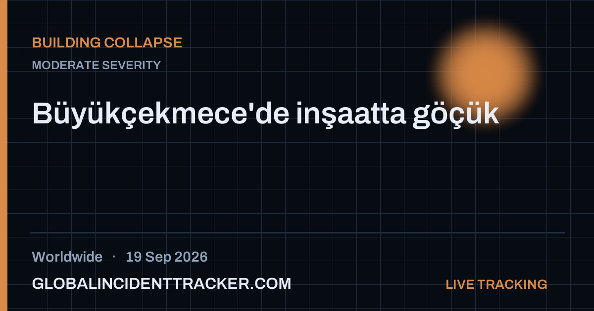 Building Collapse incident in worldwide on 19 September 2026 — Global Incident Tracker report card