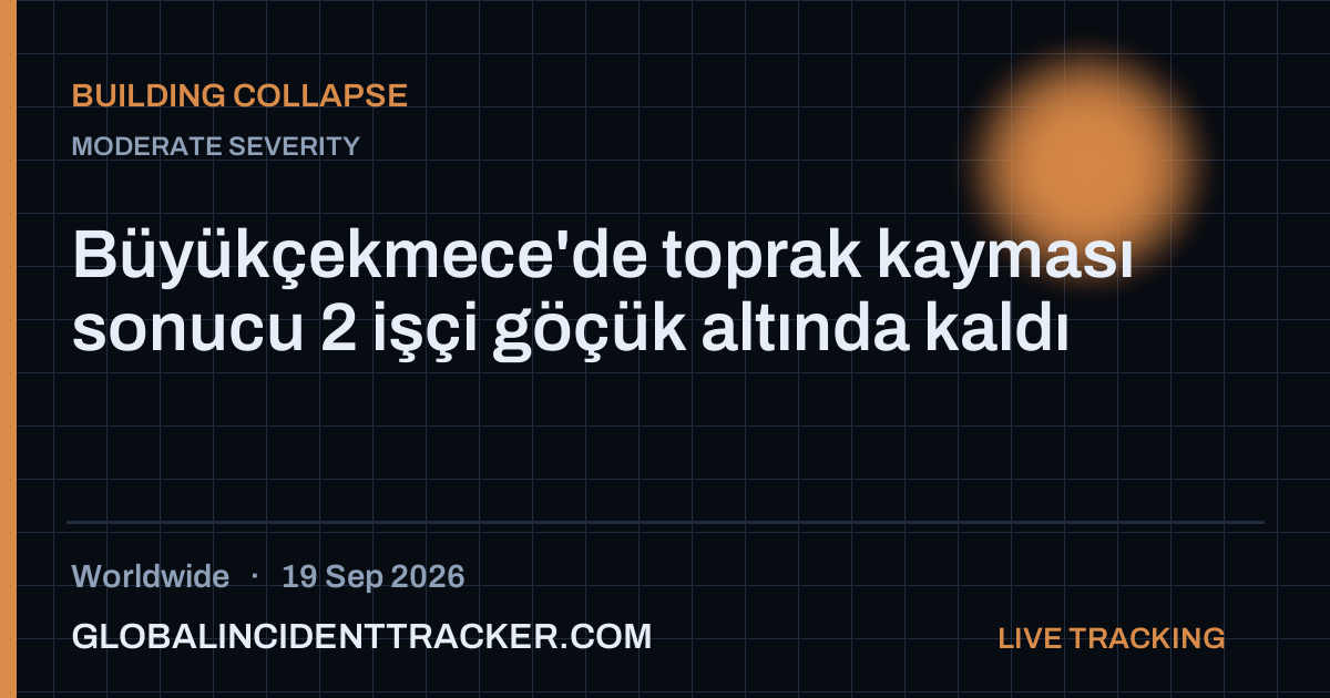 Building Collapse incident in worldwide on 19 September 2026 — Global Incident Tracker report card