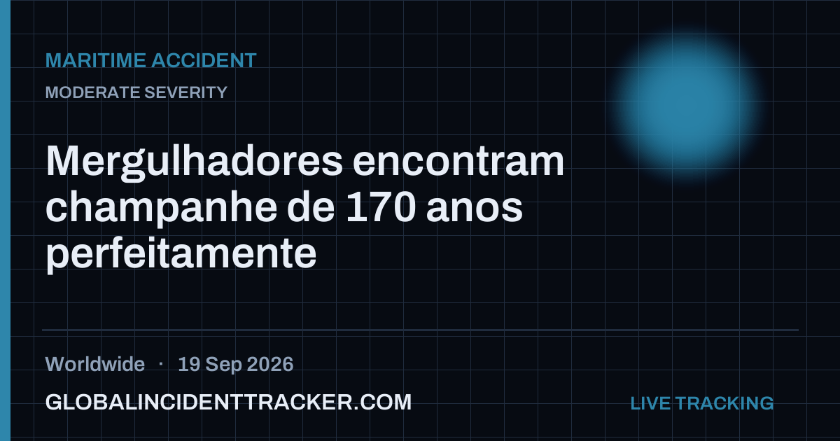 Maritime Accident incident in worldwide on 19 September 2026 — Global Incident Tracker report card