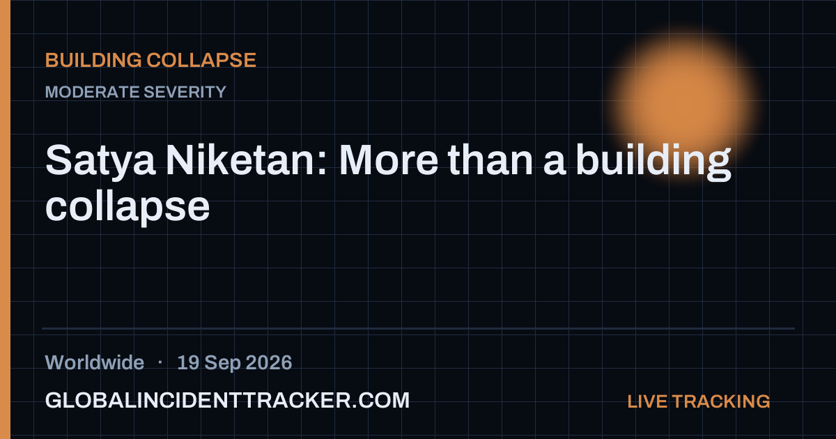 Building Collapse incident in worldwide on 19 September 2026 — Global Incident Tracker report card