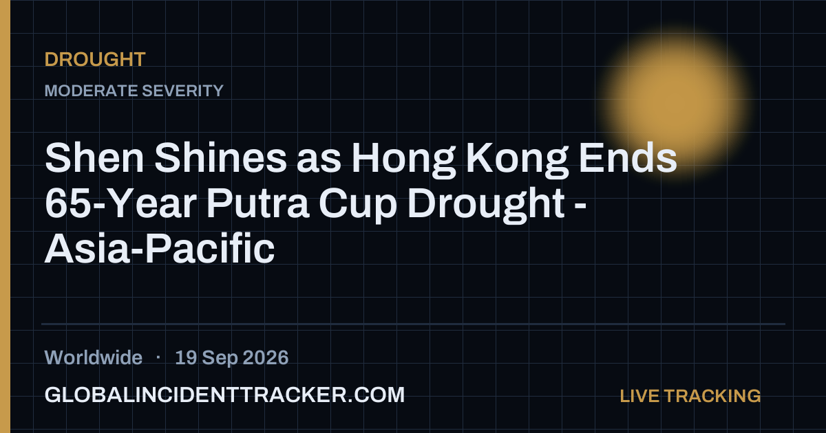 Drought incident in worldwide on 19 September 2026 — Global Incident Tracker report card