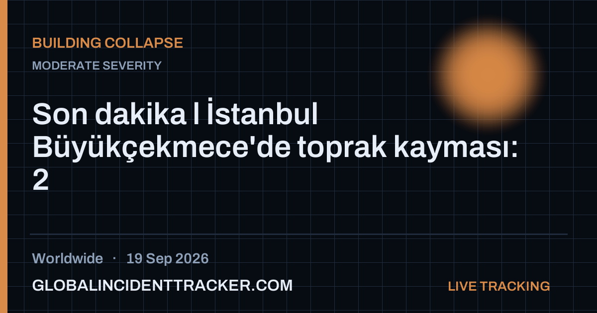Building Collapse incident in worldwide on 19 September 2026 — Global Incident Tracker report card