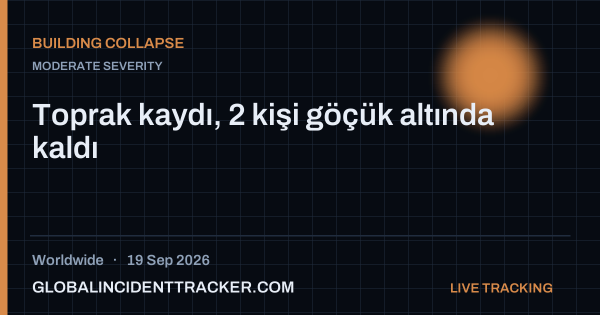Building Collapse incident in worldwide on 19 September 2026 — Global Incident Tracker report card
