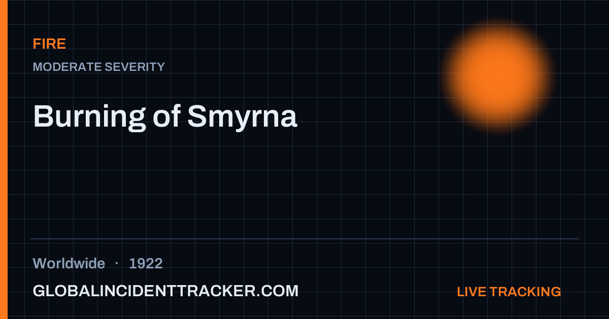 Burning of Smyrna (1922) — Fire