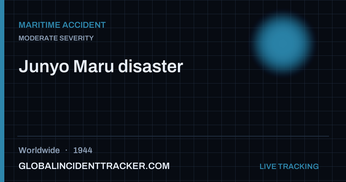 Junyo Maru disaster (1944) — Maritime Accident